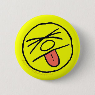 Extra Crispy 'Blech Face' Logo pin (medium)