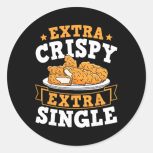 Extra Crispy Extra Single Chicken Tender Classic Round Sticker
