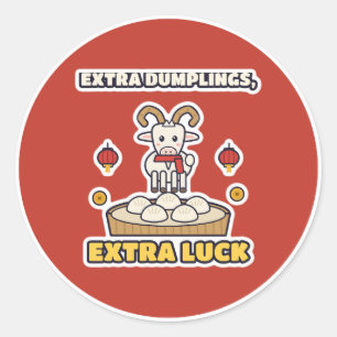 Extra Dumpling Classic Round Sticker