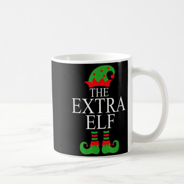 Extra Elf Family Matching Christmas Group Pajama M Coffee Mug (Right)