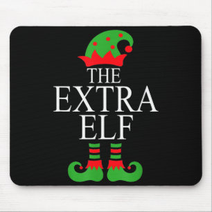 Extra Elf Family Matching Christmas Group Pajama M Mouse Pad