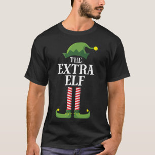 Extra Elf Matching Family Christmas Party Funny El T-Shirt