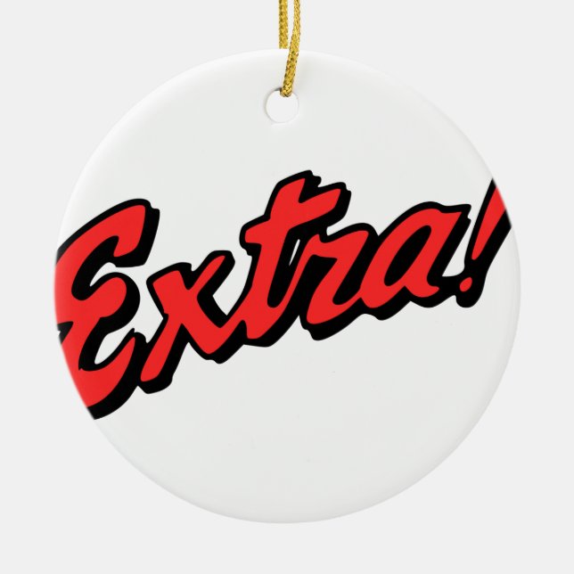 Extra! Exclusive Ceramic Tree Decoration (Front)