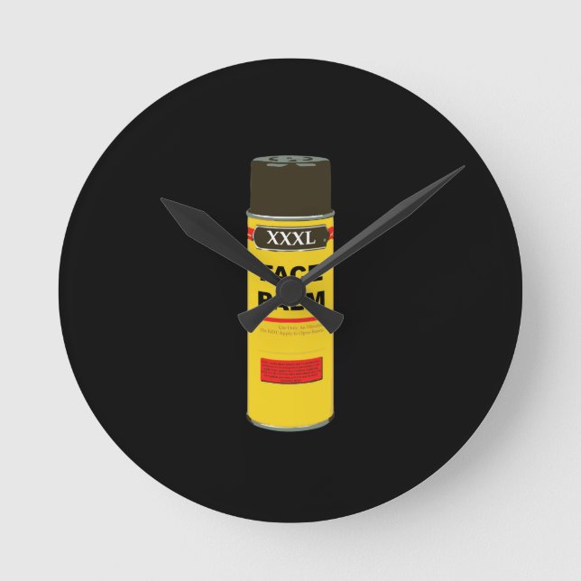 Extra Extra Extra Large can of FACE PALM Round Clock (Front)
