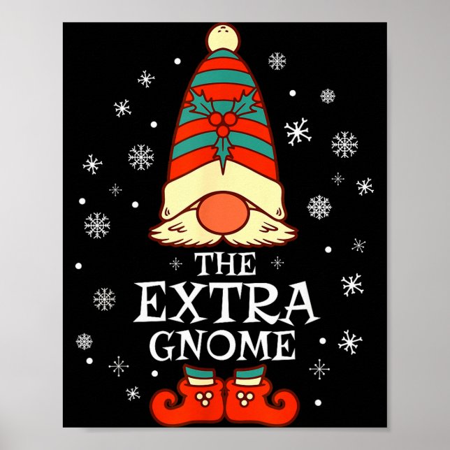 Extra Gnome Xmas Family Christmas  Poster (Front)