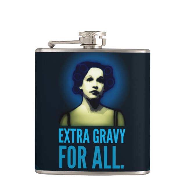 Extra Gravy for all.  Communion flask. Hip Flask (Front)