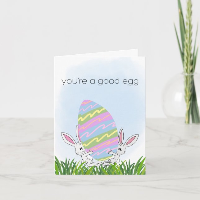 Extra Large Easter Egg  Card (Front)