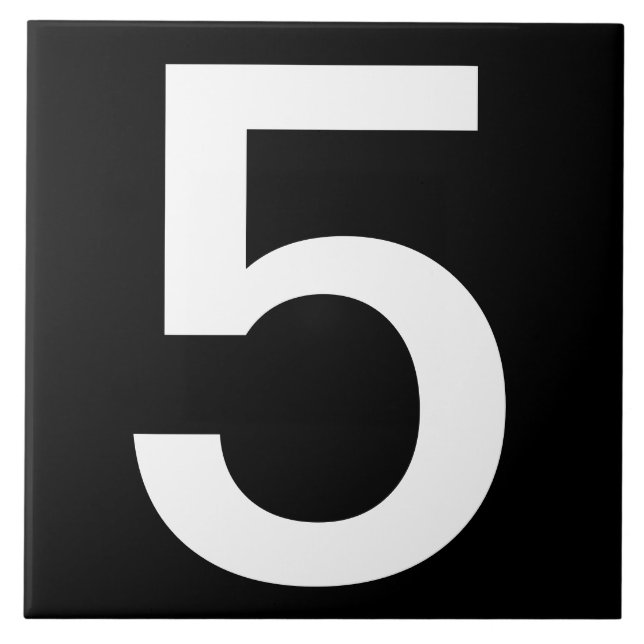 Extra Large House Number Tiles 6"x6" (Front)