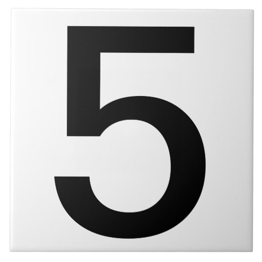 Extra Large House Number Tiles 6"x6"