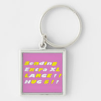 Extra Large Hugs design pink yellow white graphics