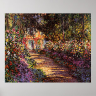 Extra Large Pathway in Monet's Garden Poster