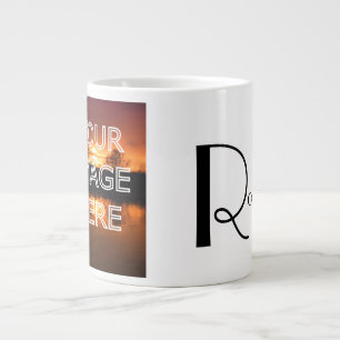 Extra Large Personalised Photo Coffee Mug