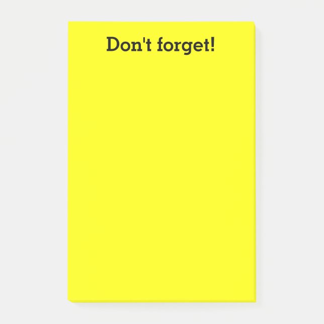 Extra Large Yellow notes | Custom office supplies (Front)