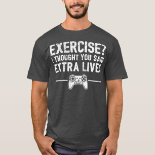 Extra Lives Funny Video Game Controller Retro Boy T-Shirt