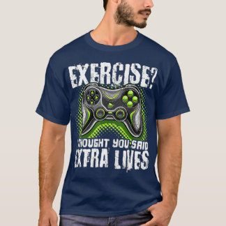 Extra Lives Funny Video Game Controller Retro Boy T-Shirt