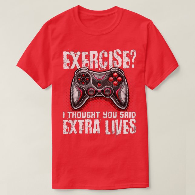 Extra Lives Funny Video Game Controller Retro  Boy T-Shirt (Design Front)