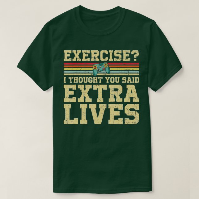 Extra Lives Funny Video Game Controller Retro  Boy T-Shirt (Design Front)