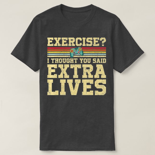 Extra Lives Funny Video Game Controller Retro  Boy T-Shirt (Design Front)
