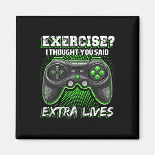 Extra Lives Funny Video Game Controller Retro Game Magnet