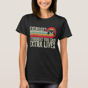 Extra Lives Video Game Controller Retro For Gamer T-Shirt