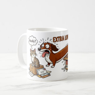 Extra Long Extra Cute Dachshund Coffee Mug