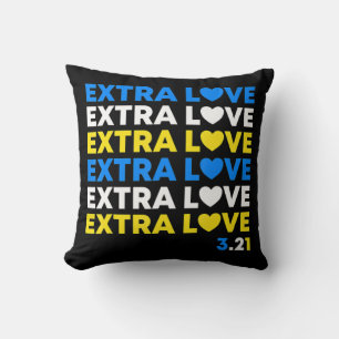 Extra Love World Down Syndrome Awareness Day March Cushion