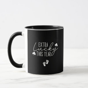 Extra Lucky This Year Pregnancy St Patrick Lucky Mug