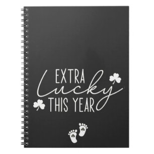 Extra Lucky This Year Pregnancy St Patrick Lucky Notebook