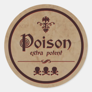 Extra Potent Poison   Halloween Label