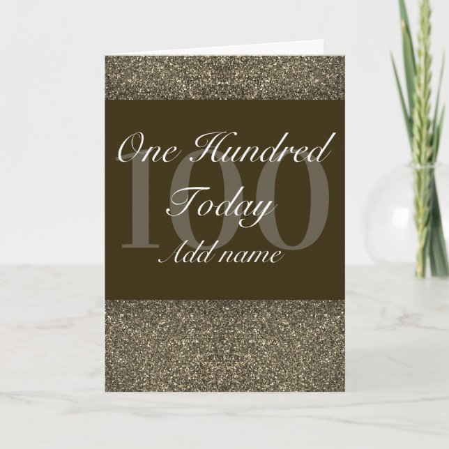 Extra special personalised birthday card 100th (Front)