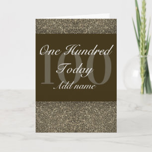 Extra special personalised birthday card 100th