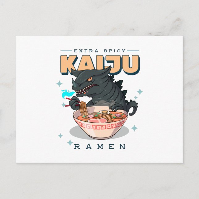 Extra Spicy - Kaiju Ramen - Ramen Fans Postcard (Front)