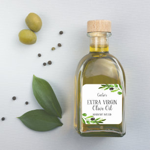 Extra Virgin Olive Oil Bottle Modern Product Square Sticker