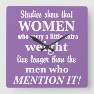 EXTRA WEIGHT rev Square Wall Clock
