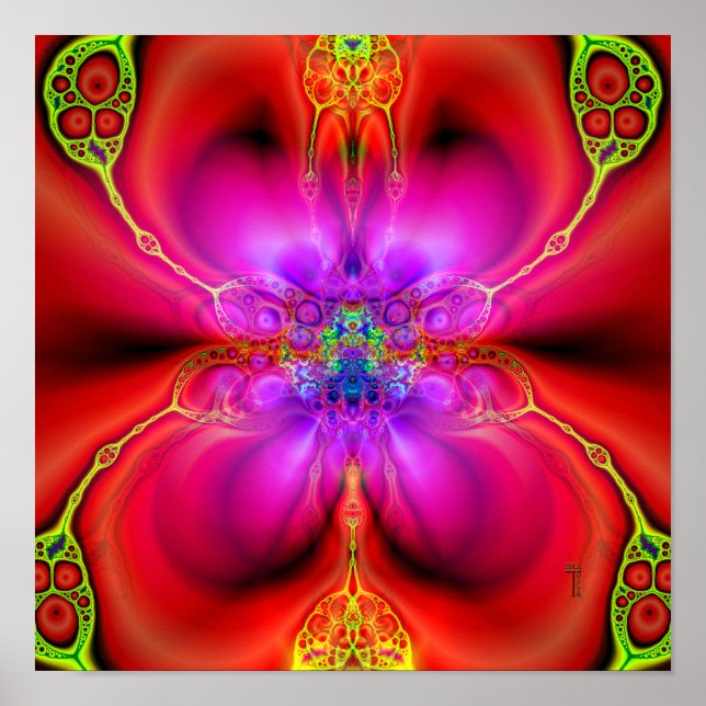 Extradimensional Transition Version 1 (12 by 12) Poster (Front)