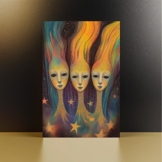 Extragalactic Energy Beings Light Entities Stars  Postcard (Creator Uploaded)