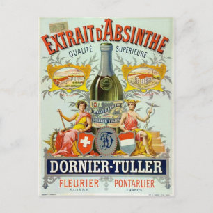 Extrait d'Absinthe Poster Fine Art Postcard