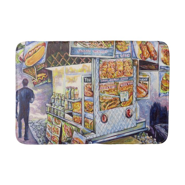 Extraordinary Artistic Workload Bath Mat (Front)