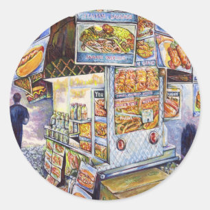 Extraordinary Artistic Workload Classic Round Sticker