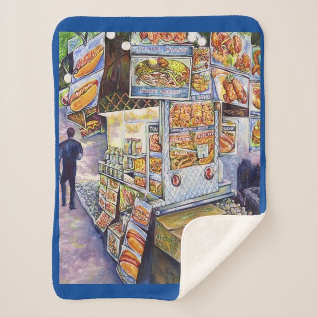 Extraordinary Artistic Workload Sherpa Blanket (Front)