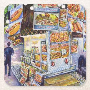 Extraordinary Artistic Workload Square Paper Coaster