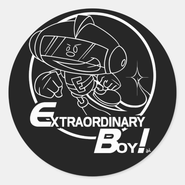 Extraordinary Boy! Dark Sticker (Front)