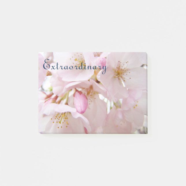 Extraordinary post it notes Pink Blossom Flowers (Front)