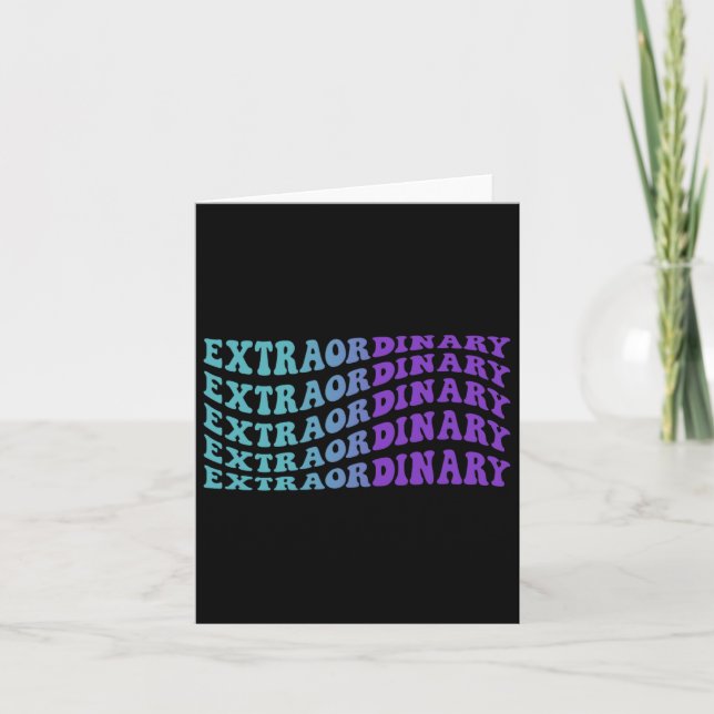 Extraordinary Suicide Prevention Mental Health Awa Card (Front)