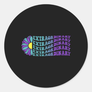 Extraordinary Suicide Prevention Mental Health Awa Classic Round Sticker