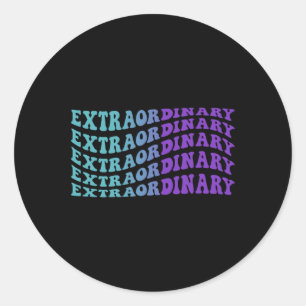 Extraordinary Suicide Prevention Mental Health Awa Classic Round Sticker