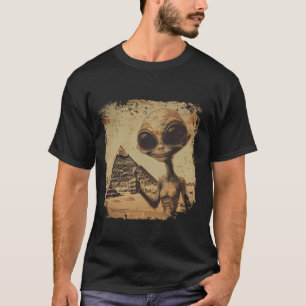 Extraterrestrial Alien Ancient Pyramids Thumbs Sci T-Shirt