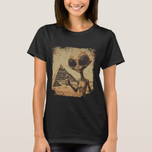 Extraterrestrial Alien Ancient Pyramids Thumbs Sci T-Shirt