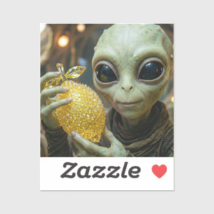 Extraterrestrial Alien and Crystalline Lemon  