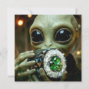 Extraterrestrial Alien and Crystalline Sushi Blank